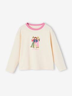 Menina 2-14 anos-T-shirts-T-shirts-Camisola de mangas compridas, para menina