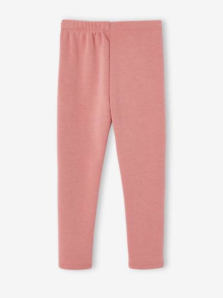 Leggings com forro polar, para menina marinho+preto+rosa-blush 