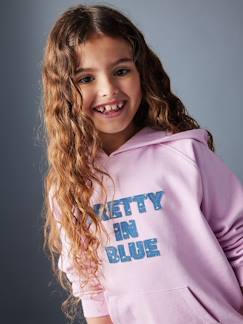 Menina 2-14 anos-Sweat comprida com capuz, para menina