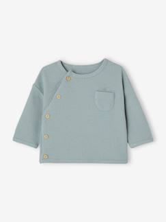 Bebé 0-36 meses-Camisolas, casacos de malha, sweats-Sweat aos favos, personalizável, para bebé