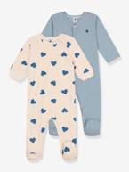 Lote de 2 pijamas, da Petit Bateau azul-acinzentado 