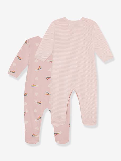 Lote de 2 pijamas, da Petit Bateau rosa 