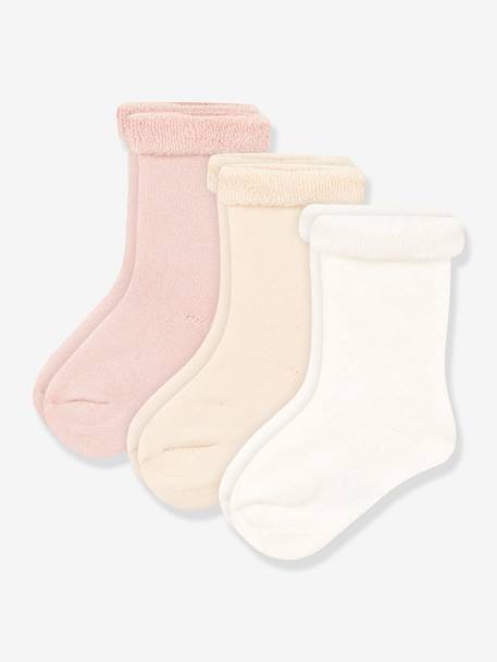 Lote de 3 pares de meias, da Petit Bateau lote rosa 