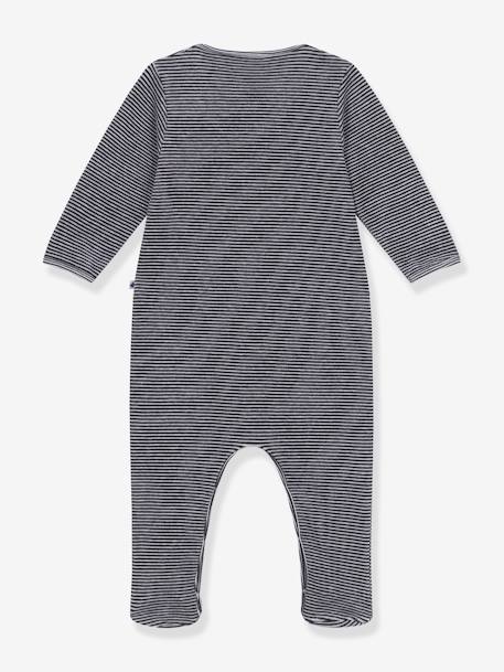 Pijama às riscas, da Petit Bateau riscas marinho 