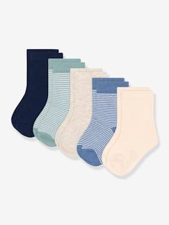 Bebé 0-36 meses-Meias, collants-Lote de 5 pares de meias, para menino, da Petit Bateau