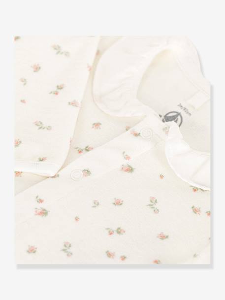 Pijama flores, da Petit Bateau branco 