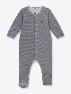 Bebé 0-36 meses-Pijamas, babygrows-Pijama às riscas, da Petit Bateau