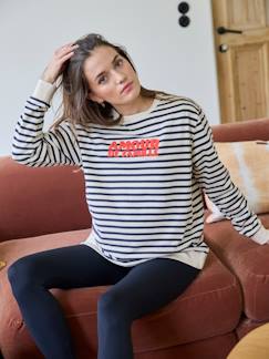 Personalizáveis-Roupa grávida-Sweat estilo marinheiro "amour de famille", para grávida