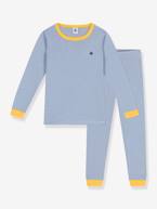 Pijama às riscas, da Petit Bateau riscas azuis 