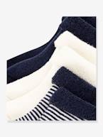 Lote de 3 pares de meias em tricot, para bebé, da Petit Bateau riscas marinho 