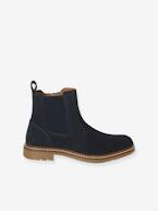 Botas Chelsea em pele, para menino marinho 