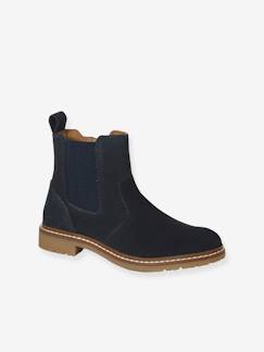 Calçado-Calçado menino (23-38)-Botas Chelsea em pele, para menino