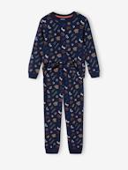 Pijama ''Good night' com motivos fosforescentes, em jersey, para menino marinho 