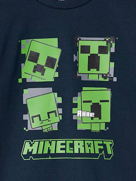 T-shirt Minecraft®, de mangas curtas azul-noite 