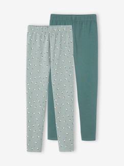 Menina 2-14 anos-Leggings -Lote de 2 leggings Basics, para menina