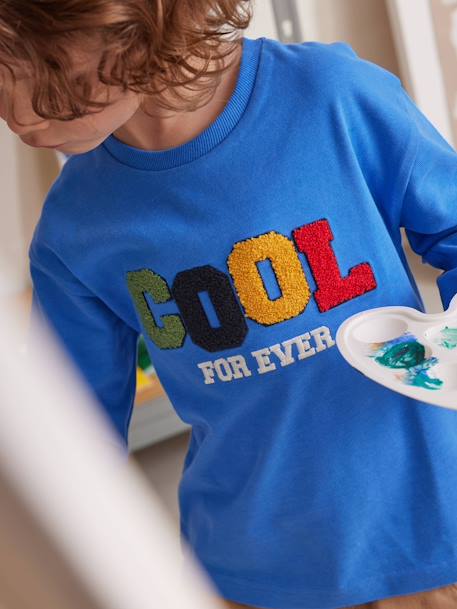 Camisola cool, para menino azul-elétrico 