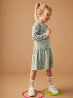 Menina 2-14 anos-Vestido estampado, para menina
