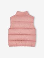 Colete leve acolchoado, para menina baunilha+rosa-blush 