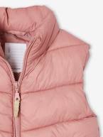 Colete leve acolchoado, para menina baunilha+rosa-blush 