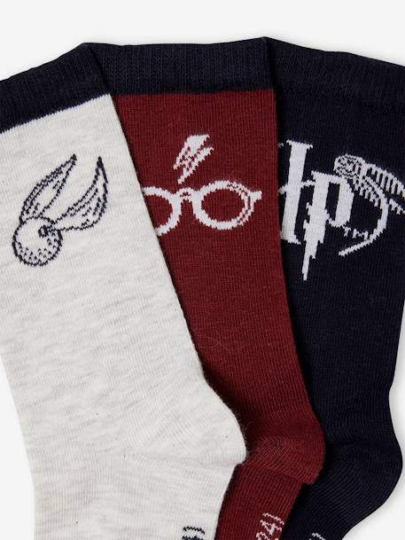 Lote de 3 pares de meias, Harry Potter®, para criança azul-noite 