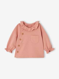 Bebé 0-36 meses-Sweat personalizável, com gola bordada, para bebé menina