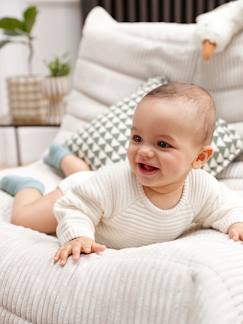 Bebé 0-36 meses-Macacão em tricot, de mangas compridas, para bebé