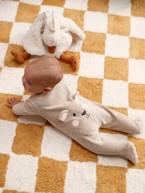Pijama coala, em veludo, para bebé bege mesclado+cinza mesclado 