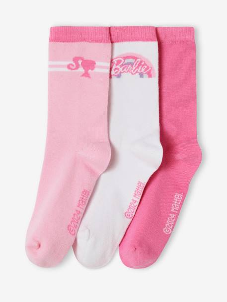 Lote de 3 pares de meias, Barbie® lote rosa 