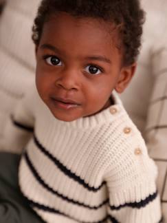 Bebé 0-36 meses-Camisolas, casacos de malha, sweats-Camisolas-Camisola em malha canelada, para bebé