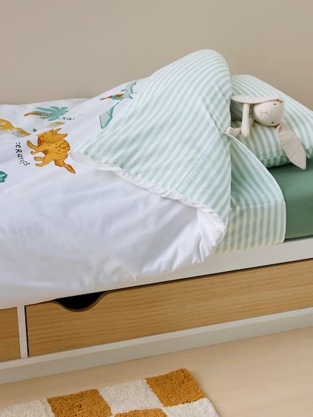 Conjunto de cama para criança, Magicouette Corações branco estampado 