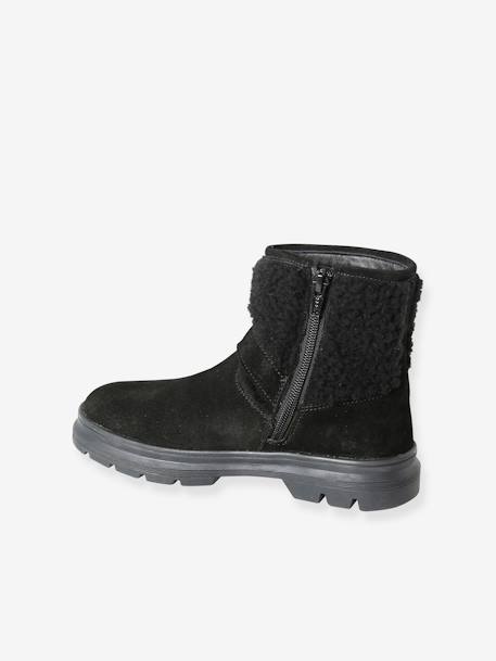 Botas com tiras, para menina preto 