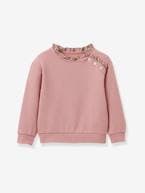 Sweat CYRILLUS, em tecido Liberty®, algodão bio, para menina rosa 