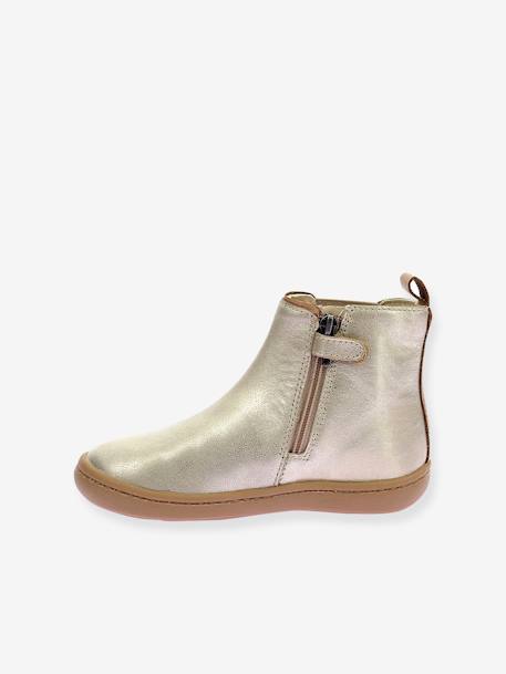 Botas Kick pop da KICKERS® bege-dourado 