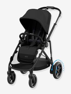 Puericultura-Carrinhos de bebé-Carrinho de bebé evolutivo, e-Gazelle S CYBEX moon black