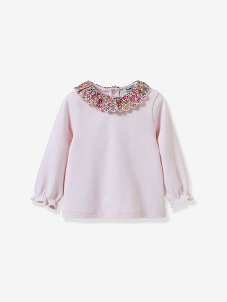 Camisola em tecido Liberty® - algodão bio, para bebé, da CYRILLUS rosa 