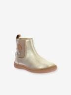 Botas Kick pop da KICKERS® bege-dourado 