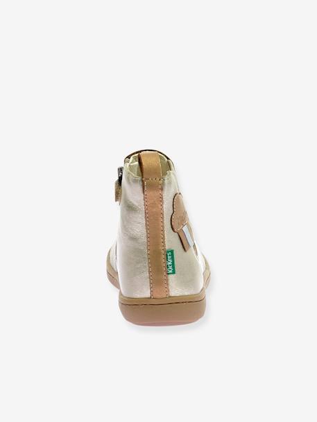 Botas Kick pop da KICKERS® bege-dourado 