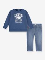 Conjunto sweat + jeans, LVB Mountain Crew & pant da LEVI'S, para bebé azul 