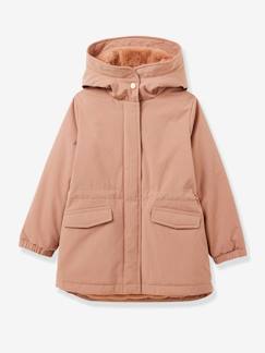 Menina 2-14 anos-Casacos, blusões-Parkas, sobretudos-Parka da CYRILLUS, com forro em imitação pelo, para menina