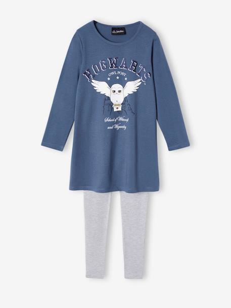 Conjunto de camisa de dormir + leggings Harry Potter® azul-índigo 