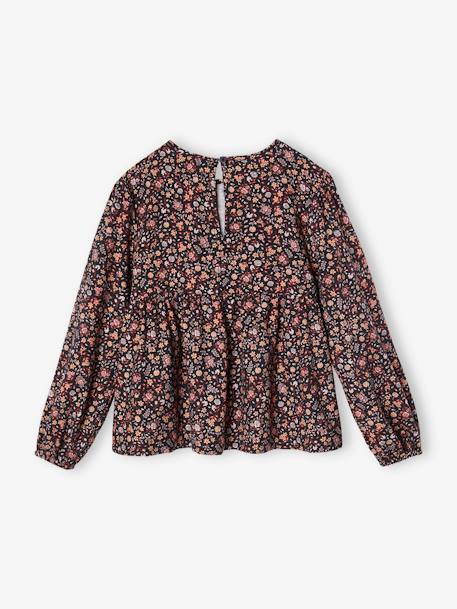 Blusa às flores, para menina estampado rosa 