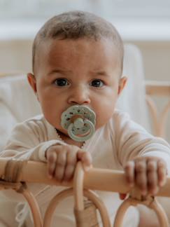 Puericultura-Alimentação Bebé-Lote de 2 chupetas BIBS Bohème, tamanho 2, dos 6 aos 18 meses