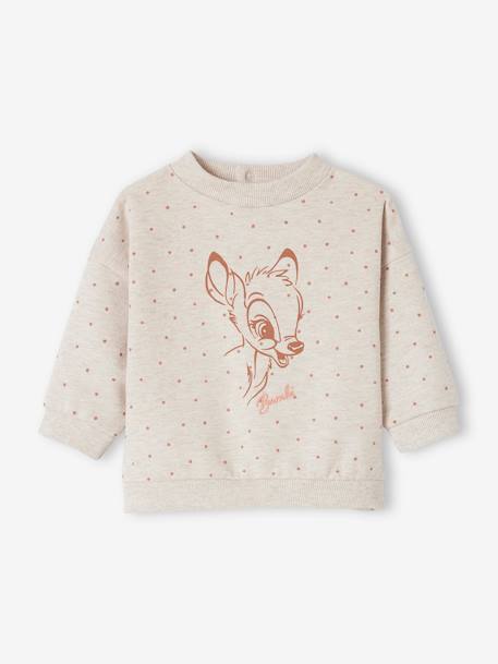 Sweat Bambi, da Disney®, para bebé bege mesclado 