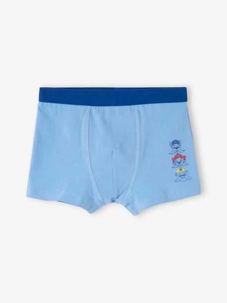 Lote de 3 boxers Patrulha Pata®, para criança azul-cristalino 