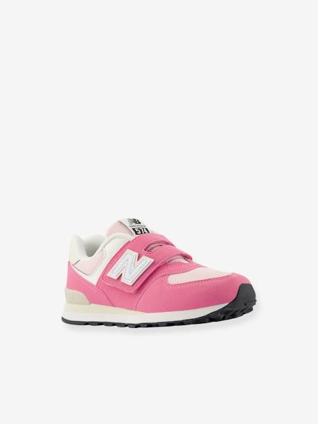 Sapatilhas com barra autoaderente PV574RBS NEW BALANCE®, para criança rosa 