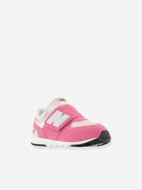 Sapatilhas com barra autoaderente, NW574RBS NEW BALANCE®, para bebé rosa 