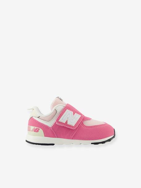 Sapatilhas com barra autoaderente, NW574RBS NEW BALANCE®, para bebé rosa 