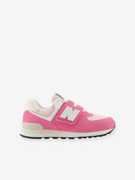 Sapatilhas com barra autoaderente PV574RBS NEW BALANCE®, para criança rosa 