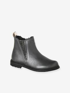 Calçado-Calçado menina (23-38)-Botins-Botas fantasia, em pele, com fecho e elástico, para menina