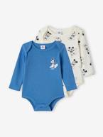 Lote de 2 bodies Disney® Mickey, para bebé azul-cambraia 